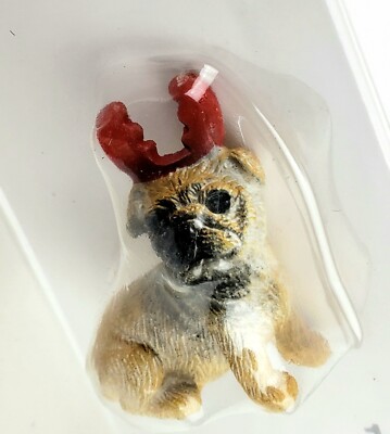 Tiny Treasures Dog with Antlers Doll House Village Accessories 