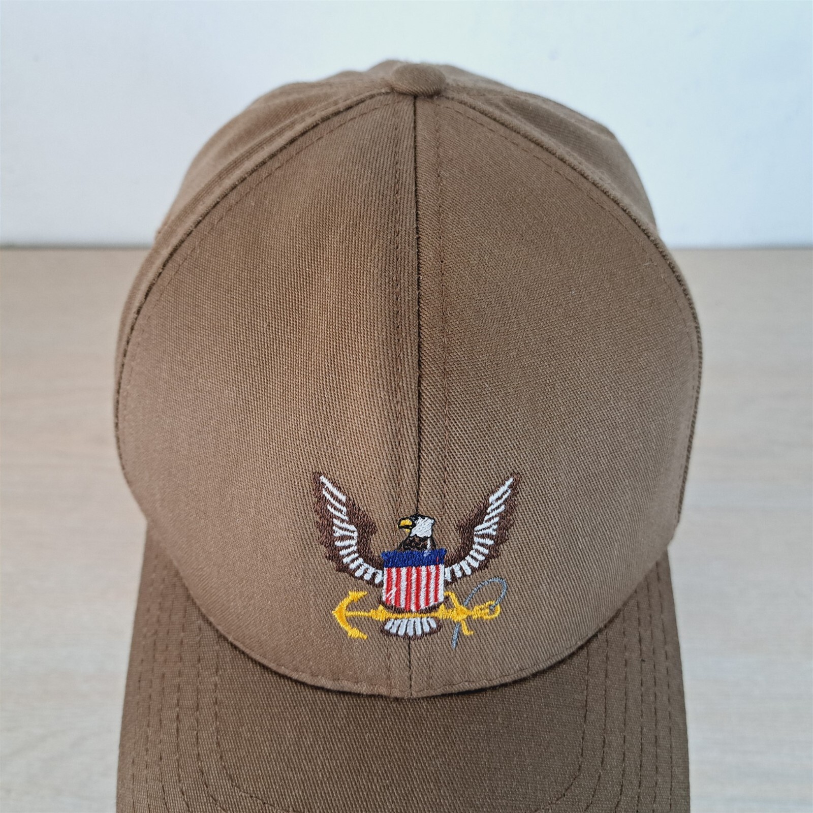 NAVY EAGLE CREST/ANCHOR ADJUSTABLE STRAPBACK BASE… - image 8
