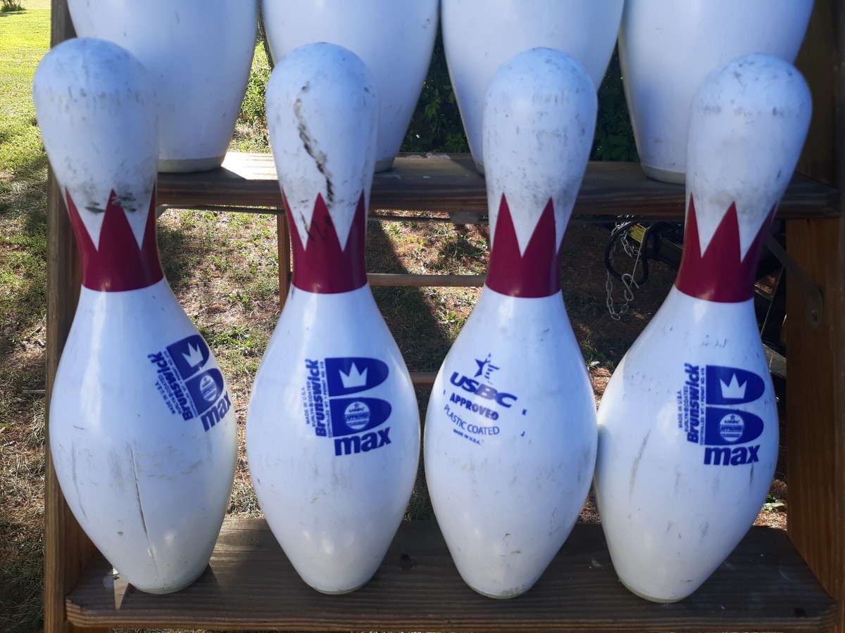 1 PIECE Vintage Brunswick Max Bowling Pin USBC Approved Red Crown