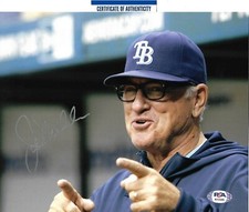 JOE MADDON signed autographed TAMPA BAY RAYS 8X10 photo CUBS w/ COA PSA AI12385