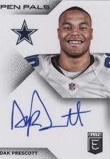 2016 Donruss Elite - Pen Pals #PP-DP Dak Prescott (AU, RC)