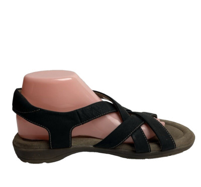 Eastlands ''Marlena'' Women's Back Strap Comfort Sandal Leather Black Size 10M