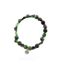 Steine Und Mineralien. Epidot Armband Aus Myanmar (Birma) + Epidot Perlen