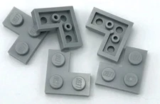 Lego 5 New Light Bluish Gray Plate Pieces 2 x 2 Corners