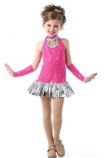 Candy Crush PINK Child X-Small  Child XL Dance Costume Jazz Tap Dress  Undies
