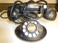 Vintage circa 1930 Bell Systems Western Electric Co.Telephone w/Leather Bottom
