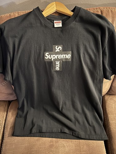 supreme cross box logo tee | eBay