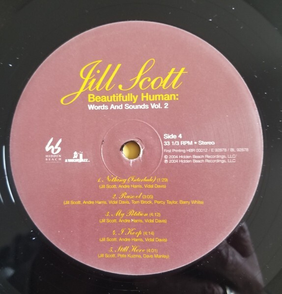 ⭐︎激レア盤⭐︎ Jill Scott-Beautifully Human （美品） ⭐︎激レア盤⭐︎ Jill Scott-Beautifully Human （美品）