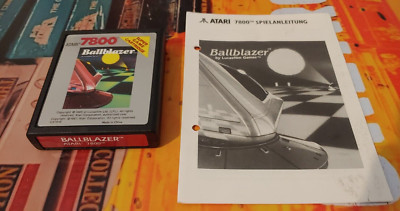 Ballblazer (1983) for ATARI 7800 VCS (Modul & Manual) working classic 8-bit