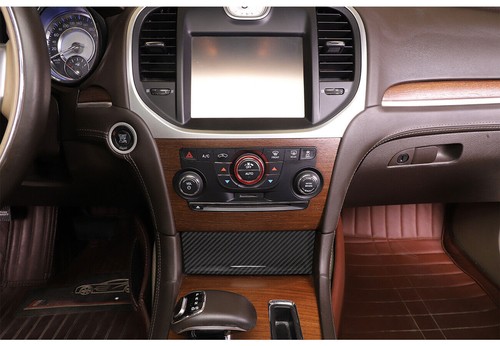 Carbon fiber Central Control Dash Decor Cover Trim Bezel for 2015+ Chrysler 300C - 第 300/371 張圖片