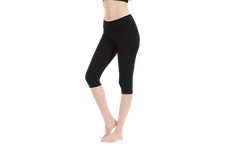 Women  s Low-Rise Fold over Capri Leggings - Slim Fit Yoga, Gym, Casual Pants