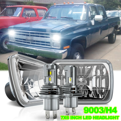 LED Headlight for Chevy C1500 C2500 C3500 K1500 K2500 K3500 1988-1999 Pair 7x6''