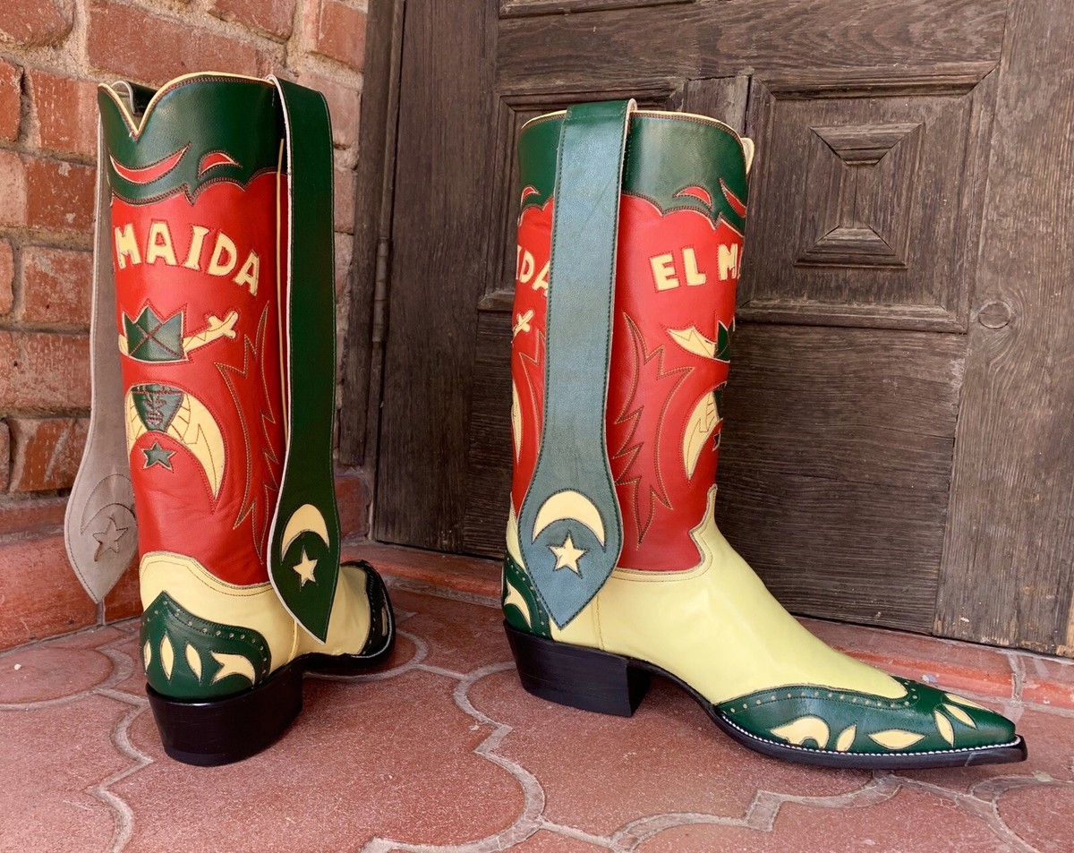 Top Gun Cowboy Boots Men's Size 9D Tom Cruise Maverick By Rancho