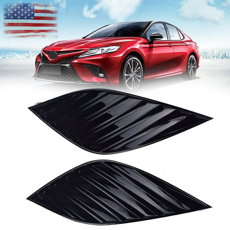 Front Bumper Fog Light Cover Insert Bezel For Toyota Camry SE XSE 2018-2020