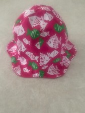 Gymboree Toddler Pink Sun Hat w/ Green  White Fish Print size Small