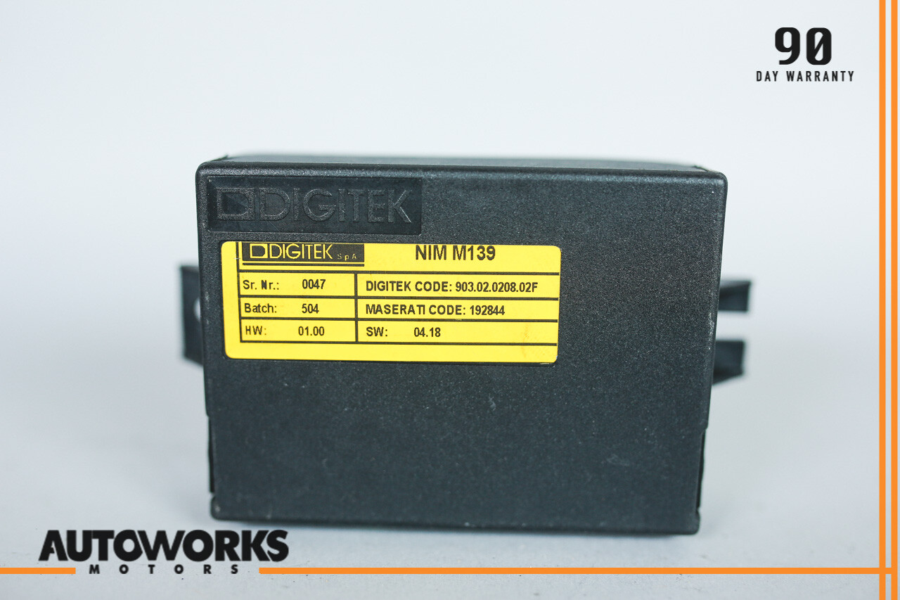 03-08 Maserati Quattroporte M139 Sunroof Sun Roof Control Module Unit 192844 OEM