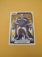 Curtis Sanford Signed St. Louis Blues Card