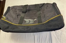 Vintage Salomon Duffle bag Extra Large TRAVEL bag Black And Yellow Rare