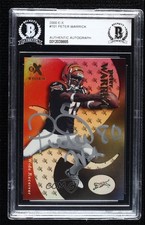 BAS 2000 EX 646/1500 Peter Warrick #101 Authentic Auto 3c7
