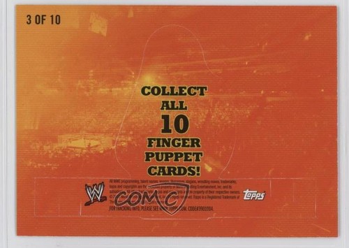 2010 Topps Rumble Pack Fingerpuppen CM Punk #3 0sb5 - Bild 2 von 3