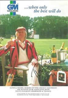Sir Tim Rice Songwriter signiertes A4 Magazin Bild