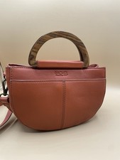 RACHEL ROY Small Leather BRICK RED Crossbody