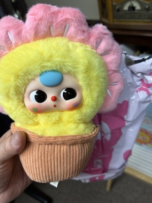 Baby Three Daisy  A Small Flower  Stuffed Animal Plush Washable Yellow Pink  