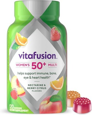 Vitafusion Women's 50+ Daily Multivitamin, Gummy Vitamins, 120 Ct Exp 7/26
