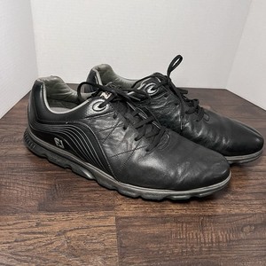 FootJoy FJ Pro/SL Black Silver Spikeless Golf Shoes Men's SIZE 13 W #53273