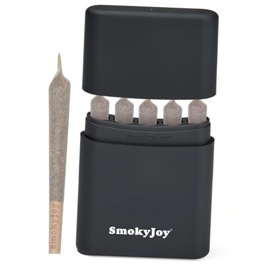5 cigarette holder Smell Proof Cigarette Holder Case, 5 Hole Single Holder Pre Roll Case,  Rolled