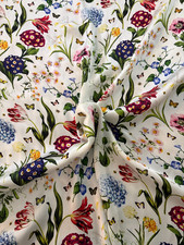 Oscar de la Renta authentic floral deadstock silk satin
