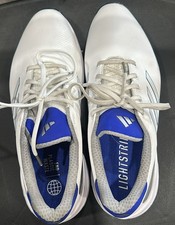 adidas ZG23 Men's Spiked Golf Shoes White Lucid Blue GW1179 Size 11.5 - USED
