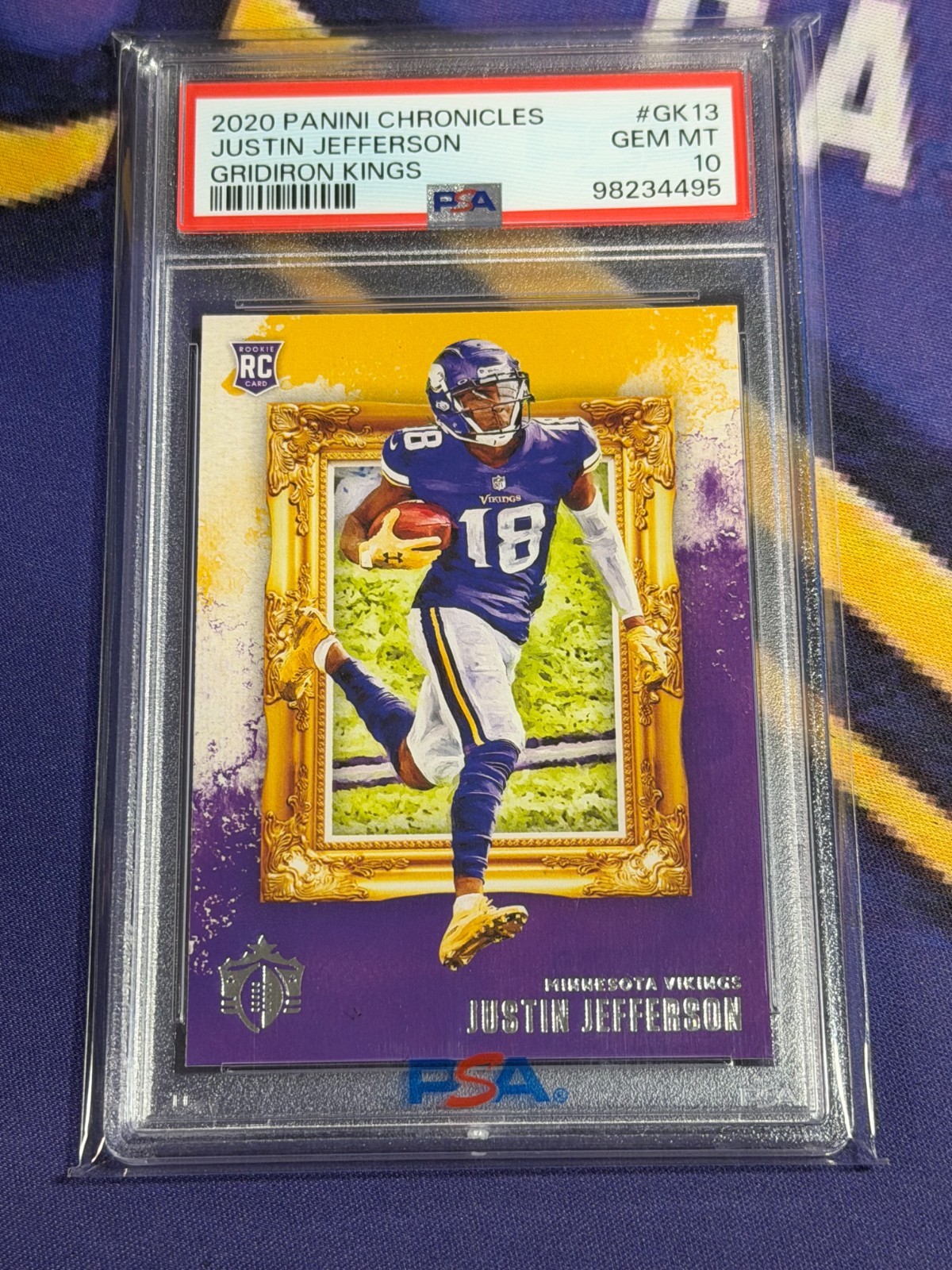 Justin Jefferson Panini Chronicles Gridiron Kings #GK13 Base