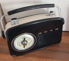 Bush Classic Model JN-7024 Retro Portable Radio AM/FM Black - Spares or repairs