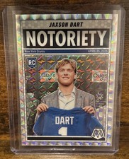 2025 Mosaic Jaxson Dart Notoriety RC Mosaic Prizm Rookie #11 Giants