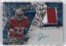 2017 Panini Spectra Aspiring Neon Blue Prizm 36/50 Joe Williams Patch Auto 1e1a