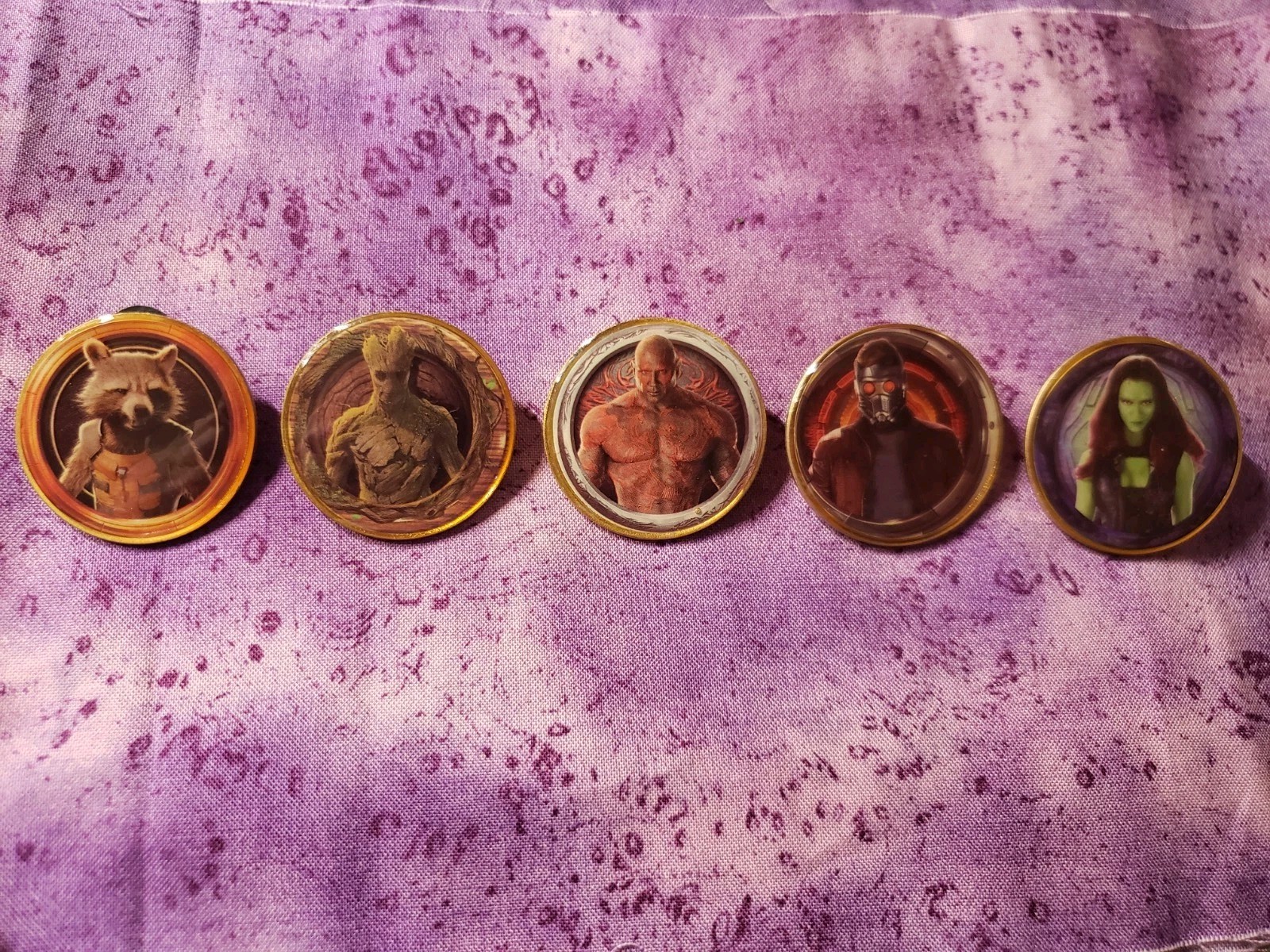 AMC MARVEL DISNEY Gaurdians of The Galaxy Pin Full Cast Set