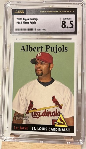 Albert Pujols #168 2007 Topps Heritage card