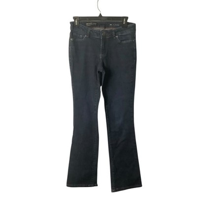 Lee Modern Series Curvy Fit Bootcut Jeans Denim Dark Wash Women Size 14