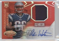 2014 Certified Freshman Fabric Mirror Signatures Red 244/249 Asa Watson Auto 1q2