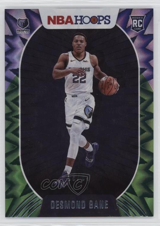 2020-21 Panini NBA Hoops Green Explosion /89 Desmond Bane #246 Rookie RC