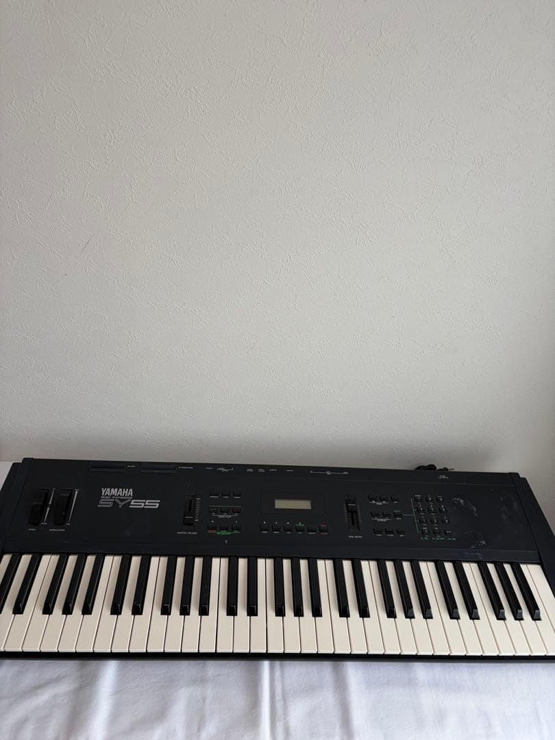 Yamaha SY55 Music Synthesizer Workstation Keyboard MIDI Tested
