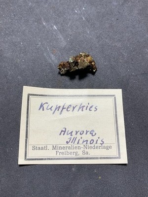 Kupferkies, Dolomit, Aurora, Illinois, USA