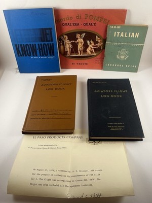 USN Pilot Aviation Archive: Cmdr Mitchell Logs, Italy Set, Manuals & Ephemera