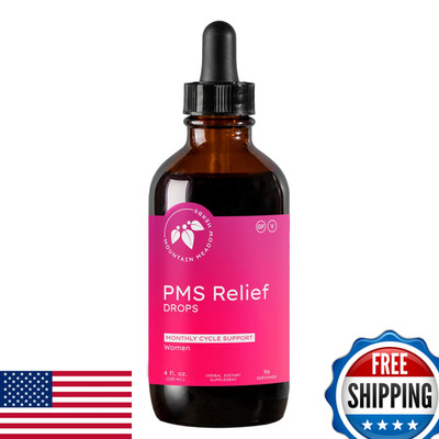 Mountain Meadow Herbs Pms Relief Drops Liquid Herbal Supplement For Menstrual