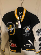 OVO NFL Pittsburgh Steelers Varsity Jacket (Medium) US DUTY FREE SHIP Authentic