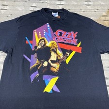 Vintage 80s Ozzy Osbourne Shirt With Randy Rhoads Size XL Made In USA