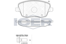 Bremsbelagsatz Vorne Lucas-Trw-System für Skoda Fabia I Kombi Limo ab 99->
