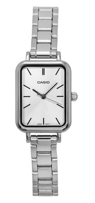 Casio Edelstahl Hellblaues Zifferblatt LTP-V009D-2E Spritzfest Analoge Damenuhr