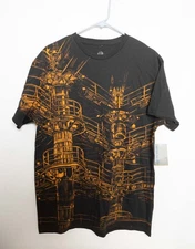 Cirque Du Soleil KA Shirt Adult L Black Tribal Art KA Graphic Print NWT